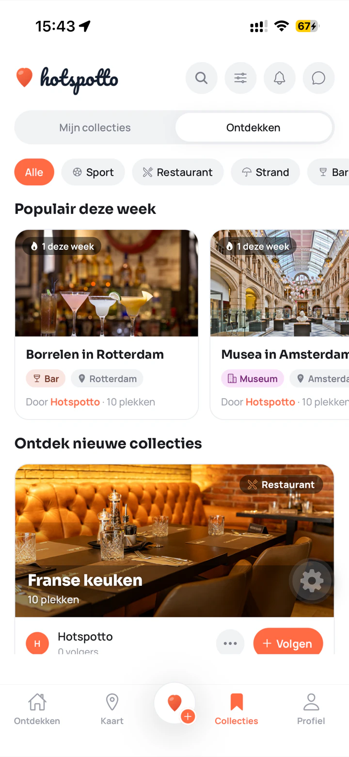 Ontdek nieuwe collecties per thema en stad